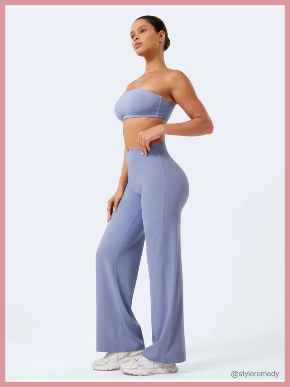 High Waisted Wide Leg Leggings Buttery Soft Yoga Pants Womens 29-35 Inseam
